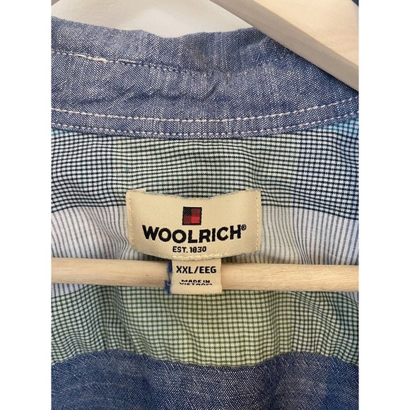 Men's Woolrich Cotton Short Sleeve Button Down Shirt Size Extra Extra Large XXL - Picture 4 of 4